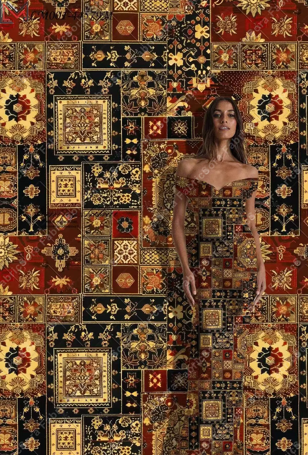 Rolo de tecido africano geométrico atacado pronta entrega