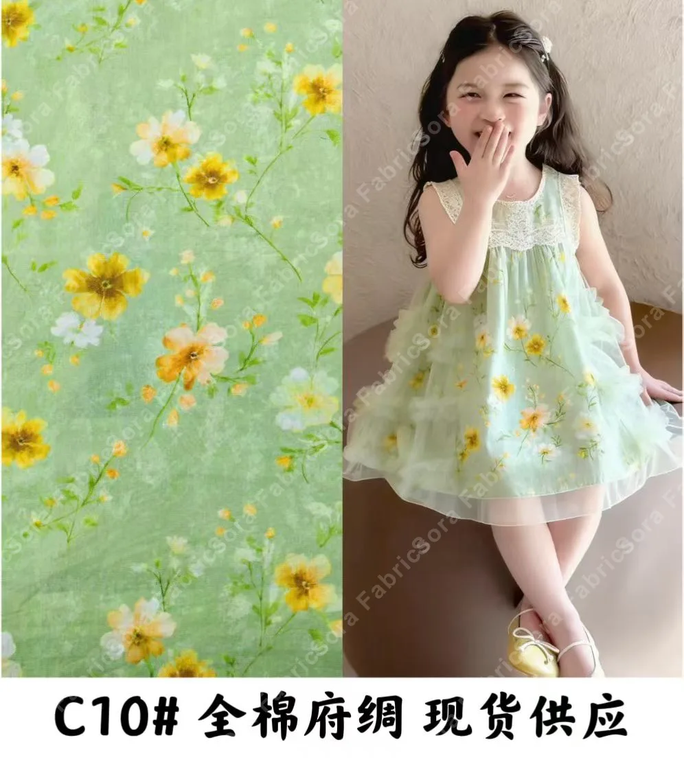 Vista em detalhe do cotton poplin premium