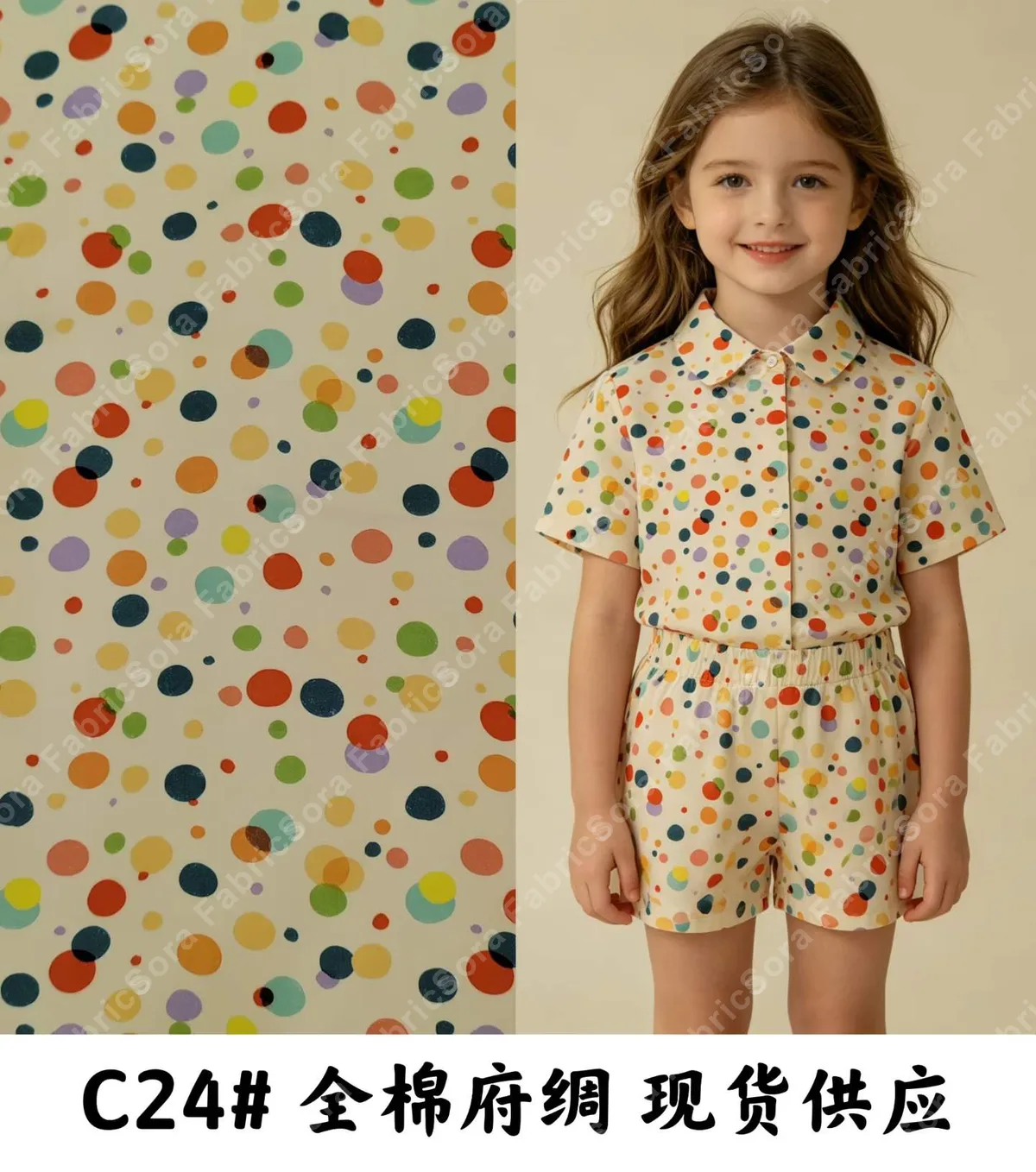 Yellow sunflower cotton poplin on navy ground