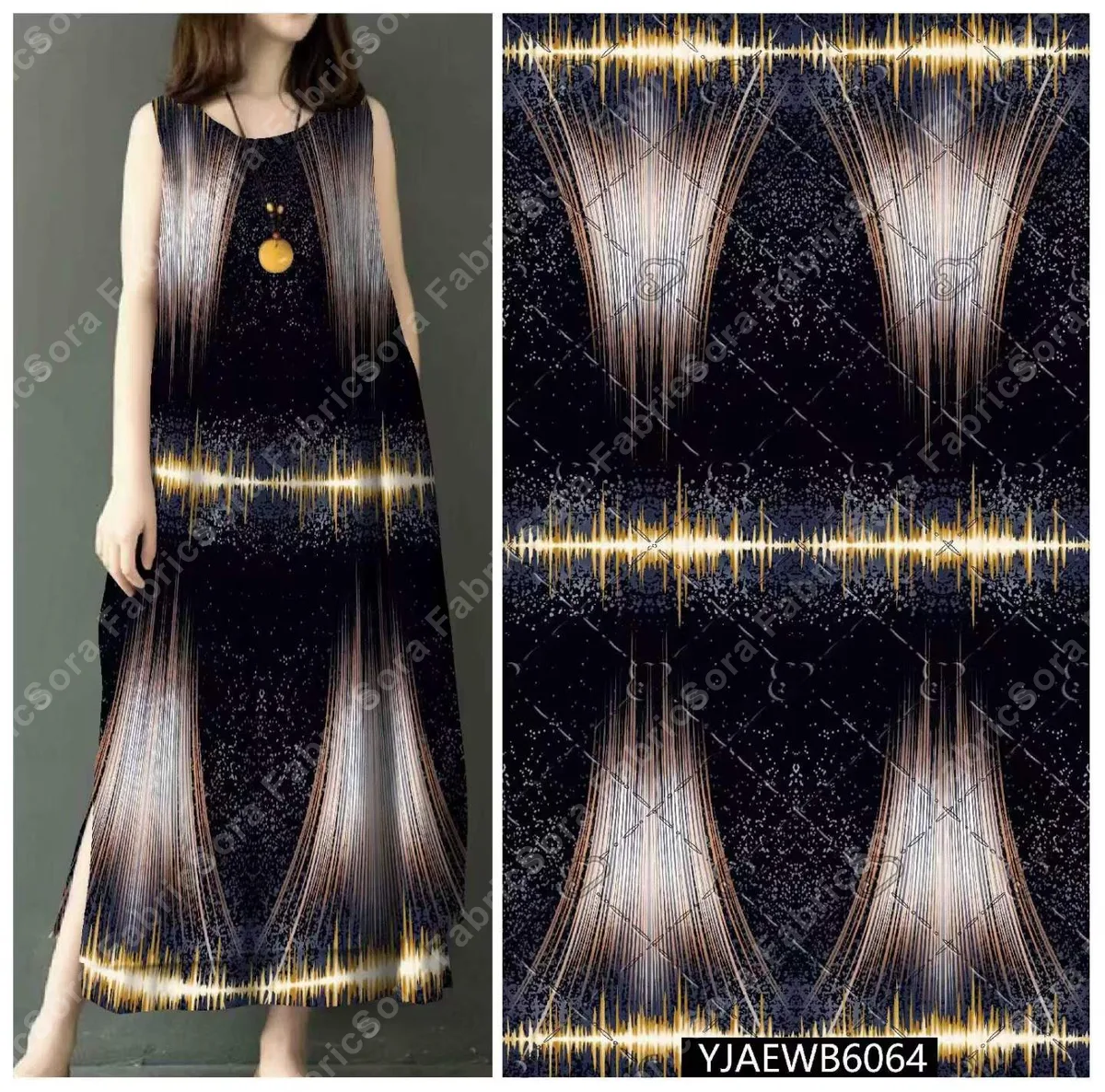 Etnik kaftan baskı toptan hazır stok rulosu