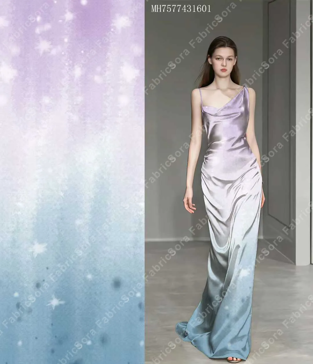 Toptan ombre rayon viscose kumaş hazır stok