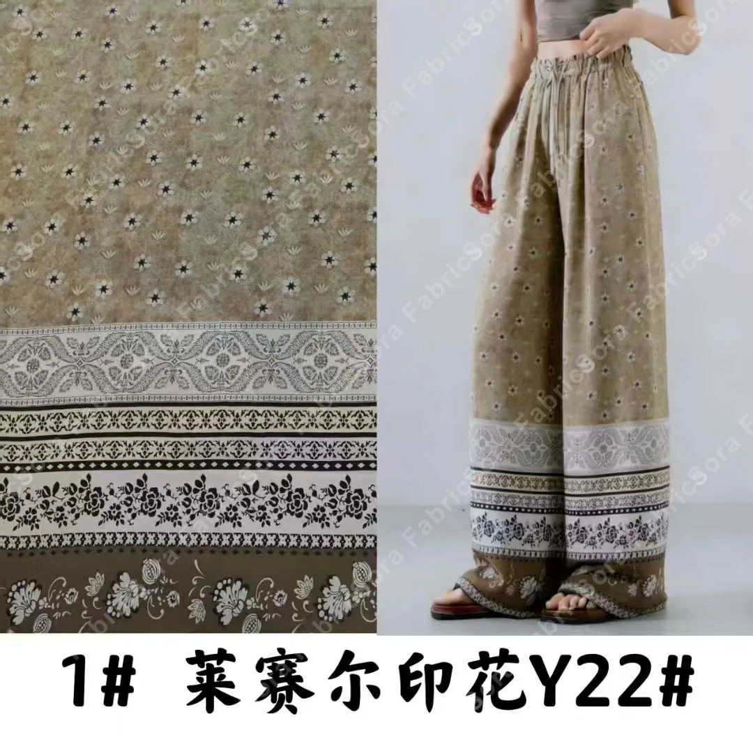 Detalle de color y textura del rayon placement print