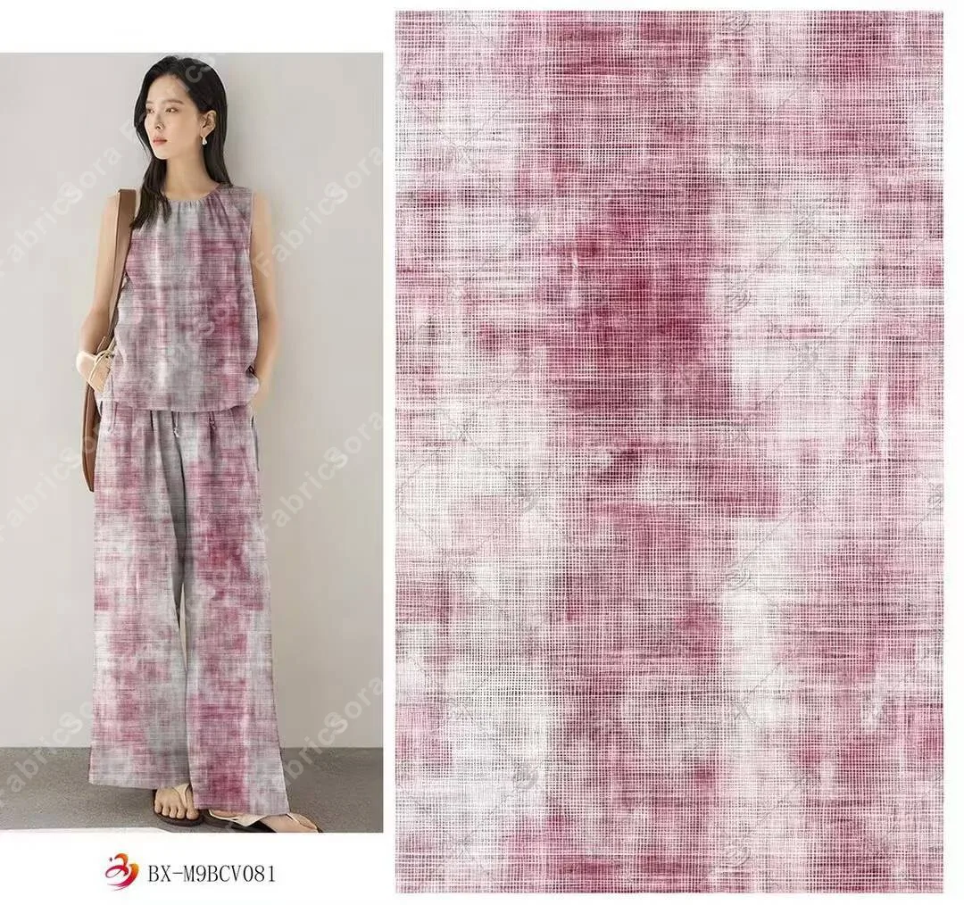 Wholesale blush watercolor rayon ready-stock roll