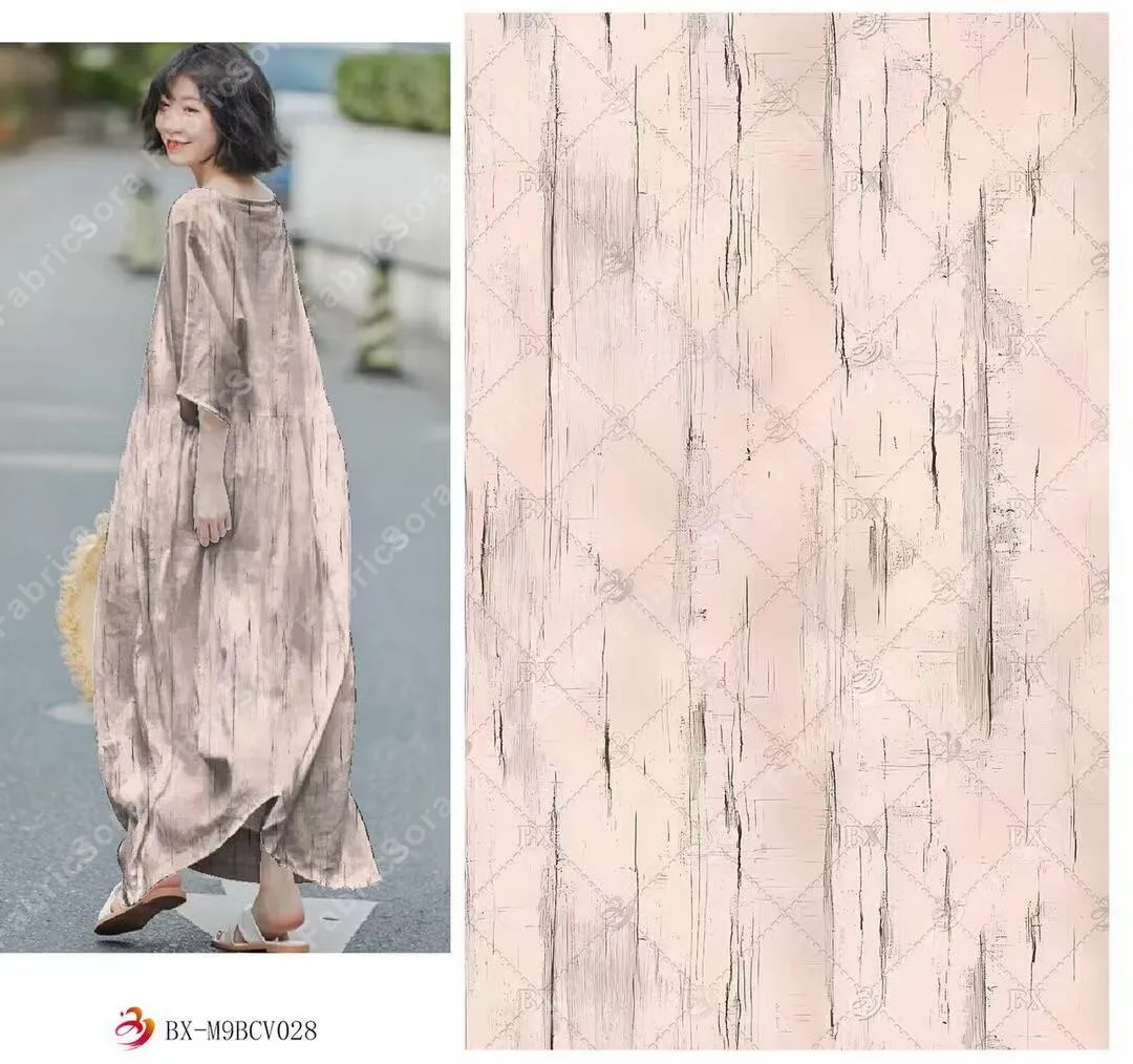 Bulk painterly mint rayon fabric ready-stock roll