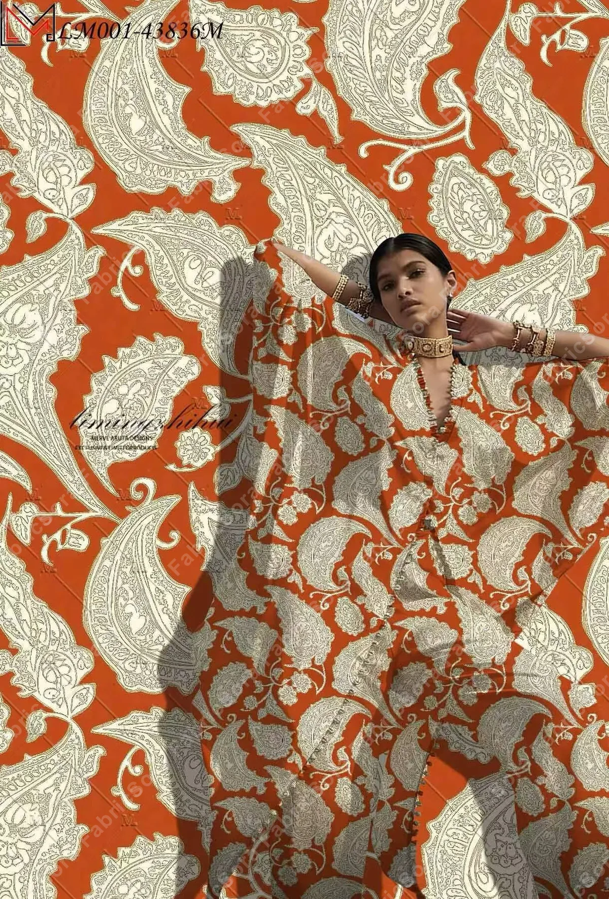 Wholesale mint paisley rayon ready-stock roll