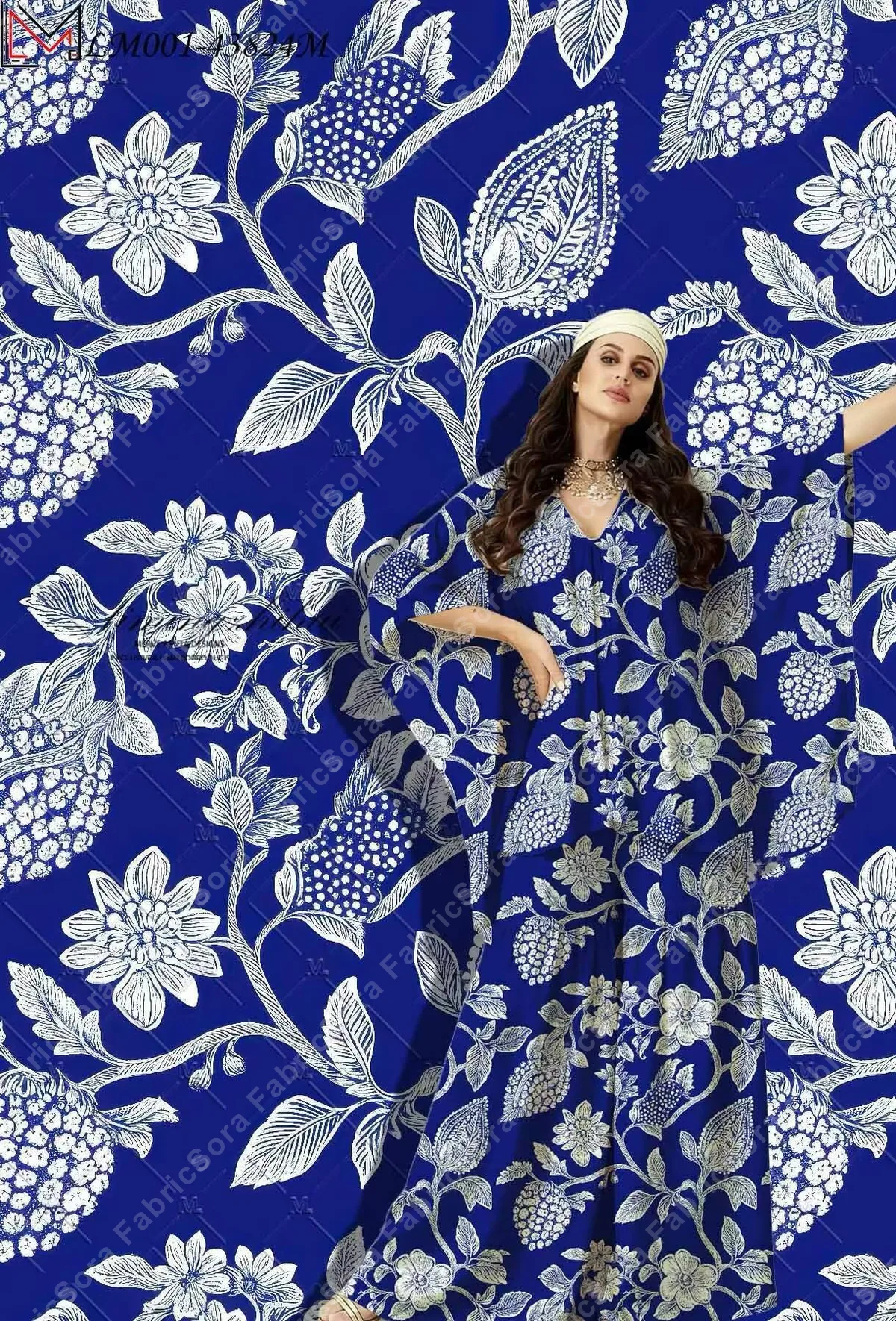 Bulk botanical rayon fabric for festive ethnic robes