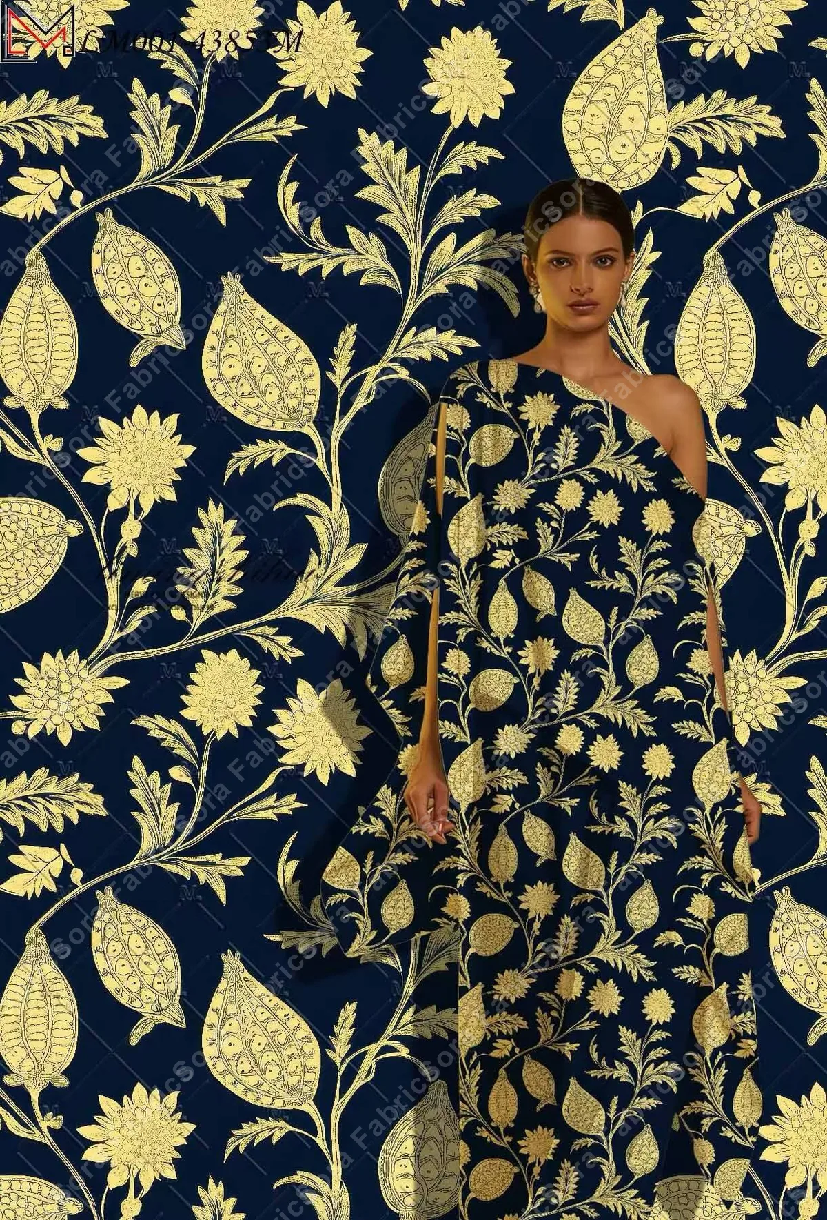 Abaya ve jalabiya için sarı rayon