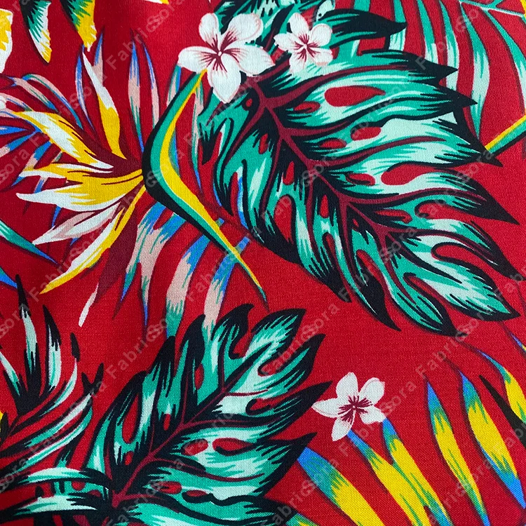Rolo de tecido tropical havaiano atacado pronta entrega