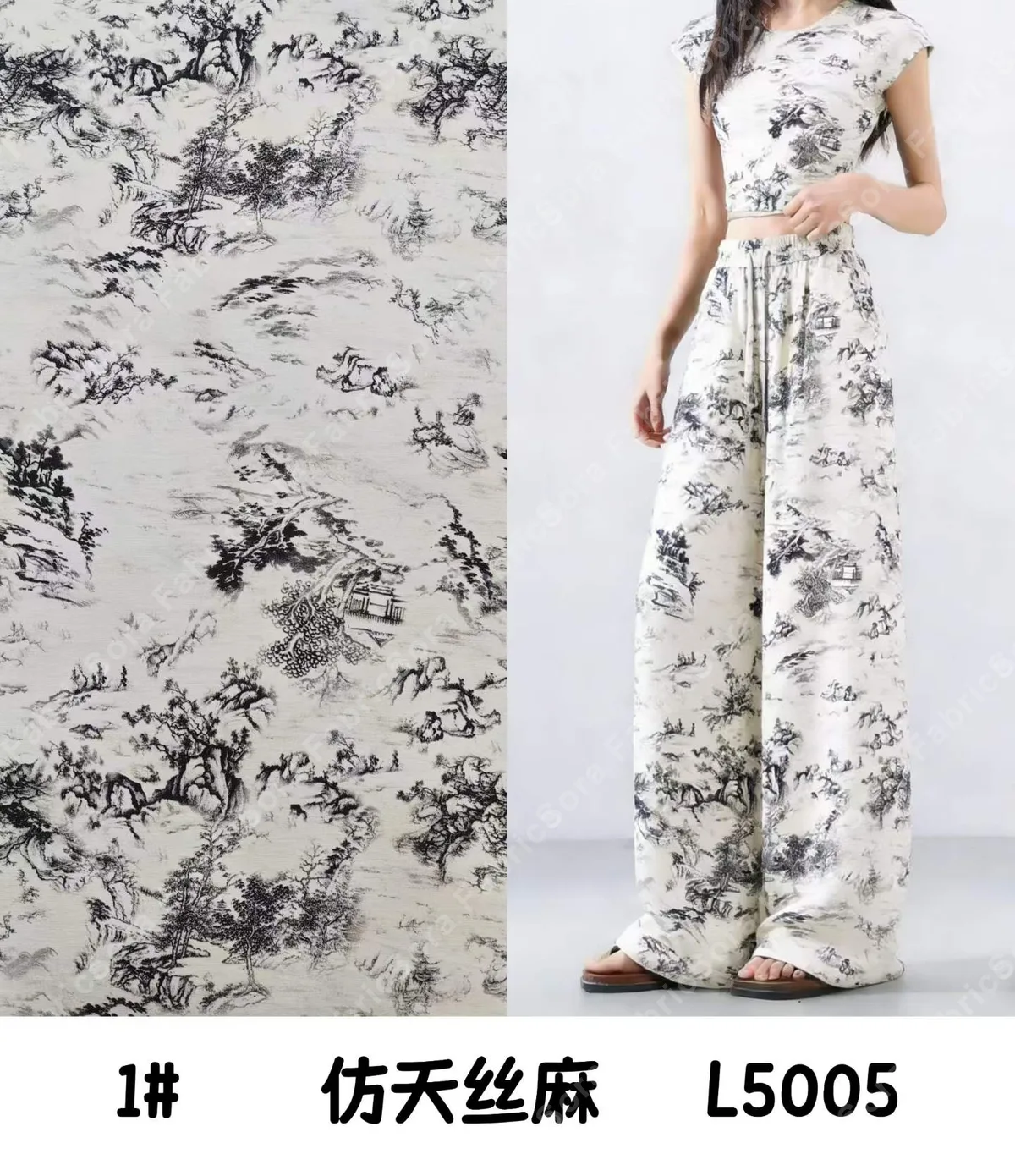 Tencel-linen baskı yakınlaştırılmış baskı netliği